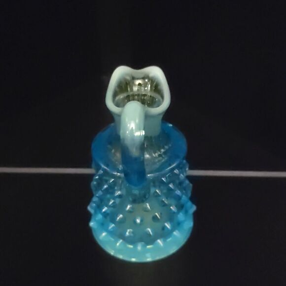 Fenton Blue Opalecent Glass Cream Pitcher 4' Inches tall. Excellent Cond! - Picture 3 of 7